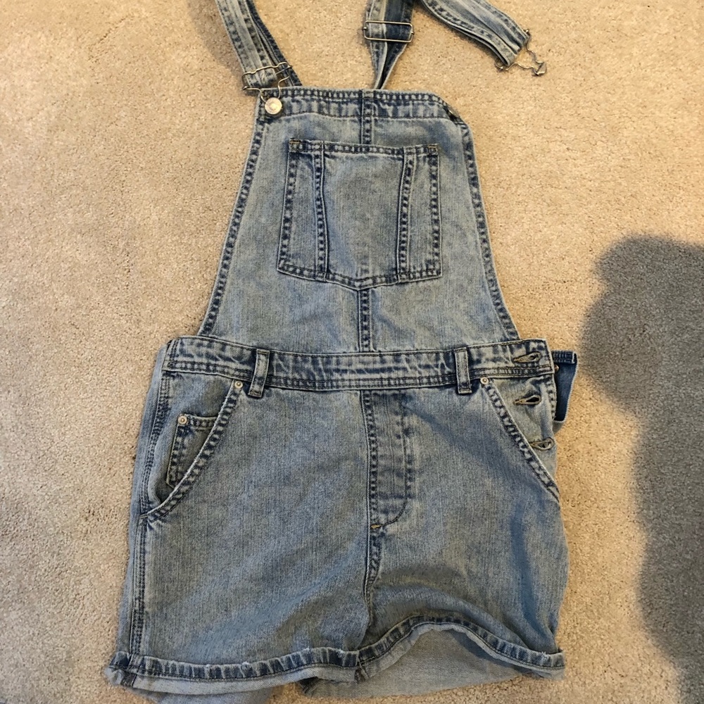 Topshop MOTO Light wash Overalls